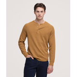 Haut Henley en point de brioche à manches raglan longues pour hommes, WindRiver