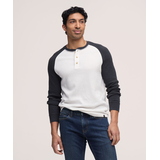 Haut Henley en point de brioche à manches raglan longues pour hommes, WindRiver