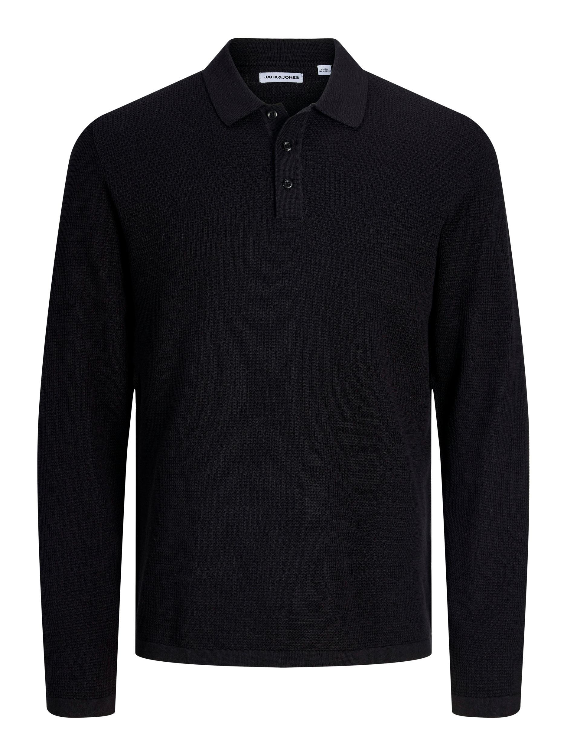 Jack & Jones Men's Austin Knit Long Sleeve Polo