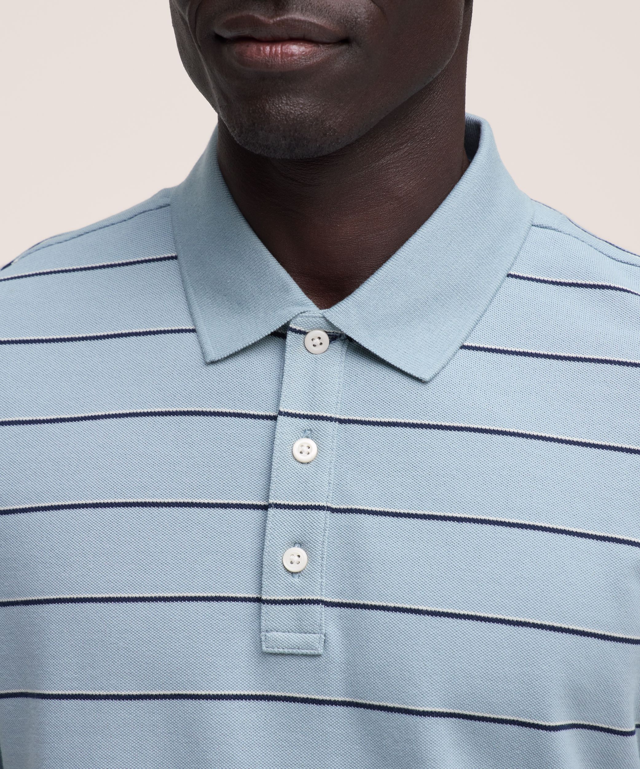 Denver Hayes Men's Stretch Pique Polo Shirt