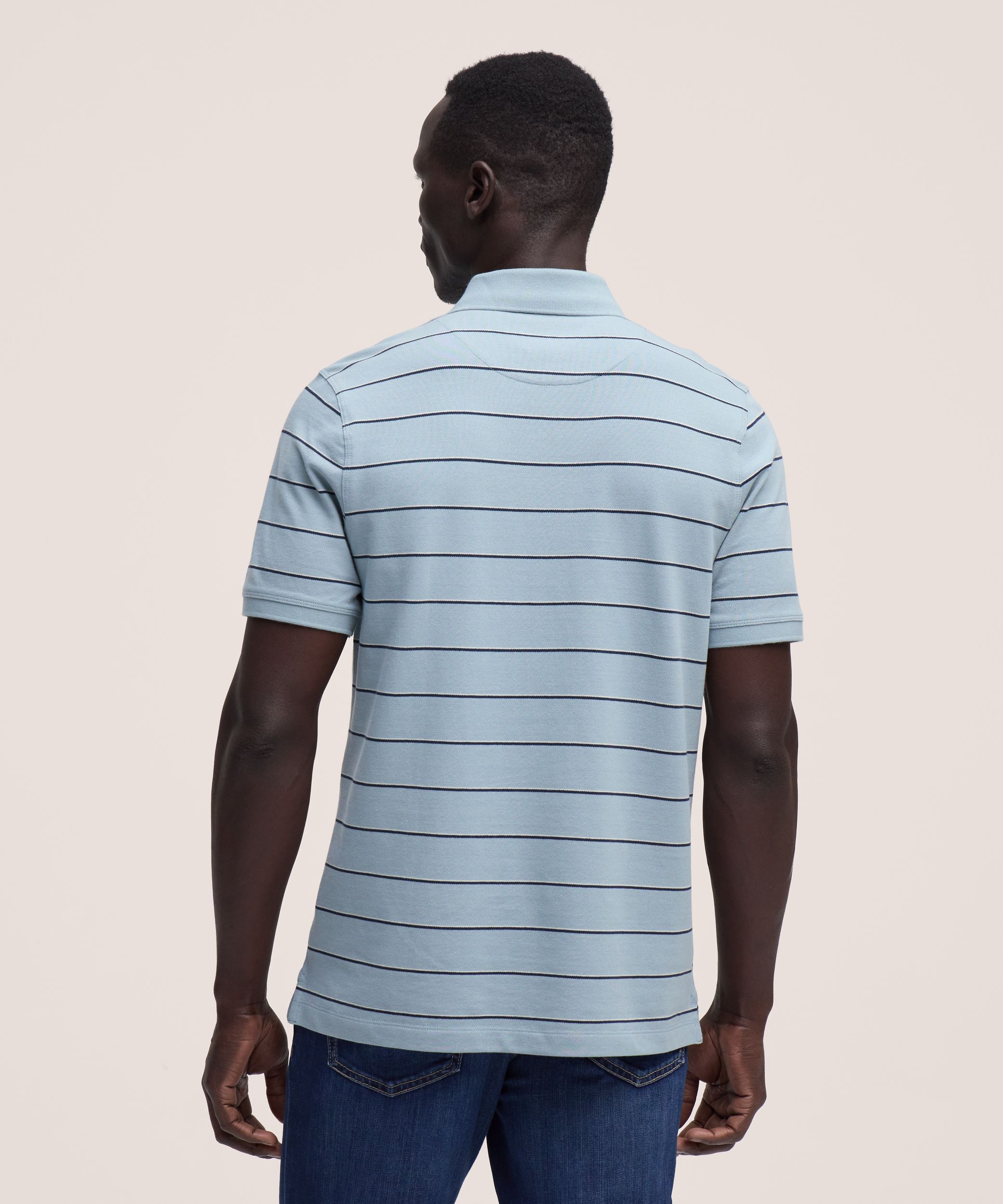 Denver Hayes Men's Stretch Pique Polo Shirt