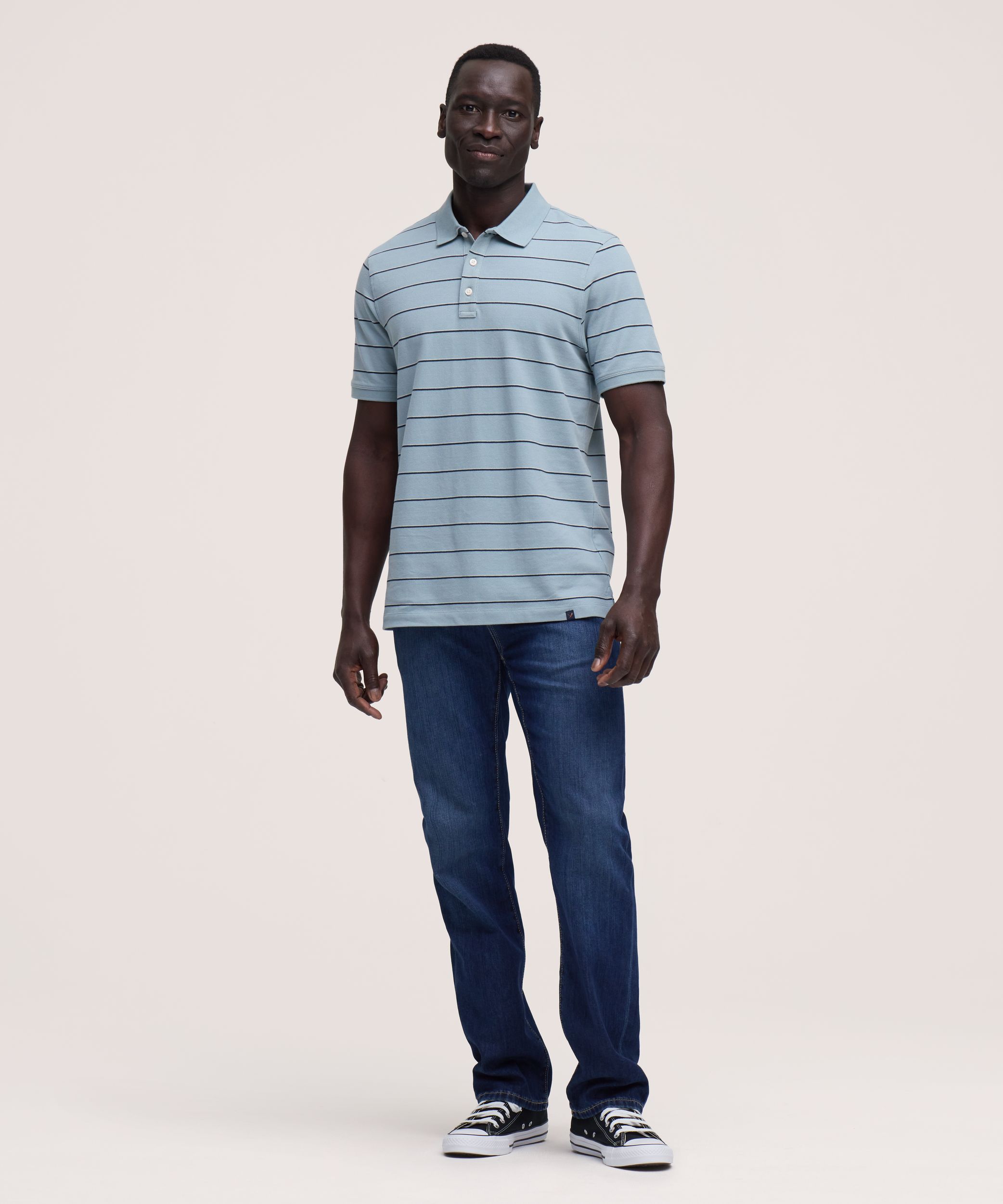 Denver Hayes Men's Stretch Pique Polo Shirt