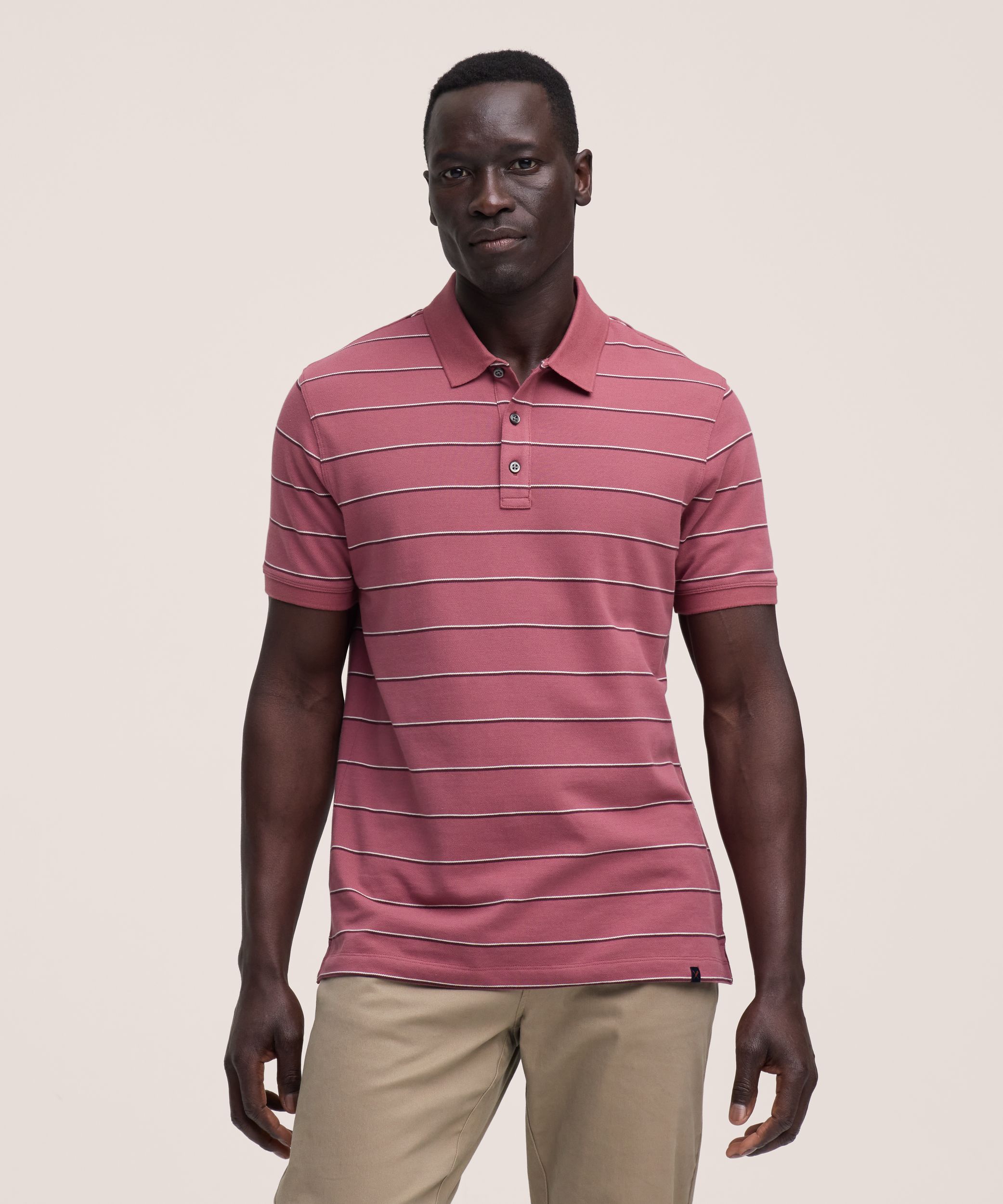 Denver Hayes Men's Stretch Pique Polo Shirt