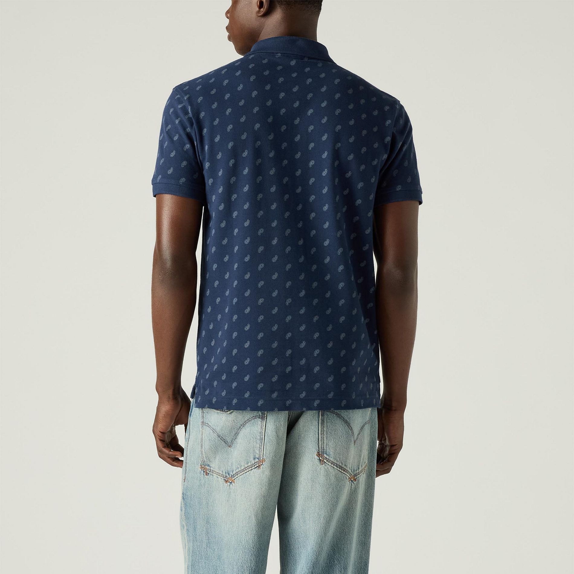 Polo à dessin cachemire et à manches courtes pour hommes, Levi's