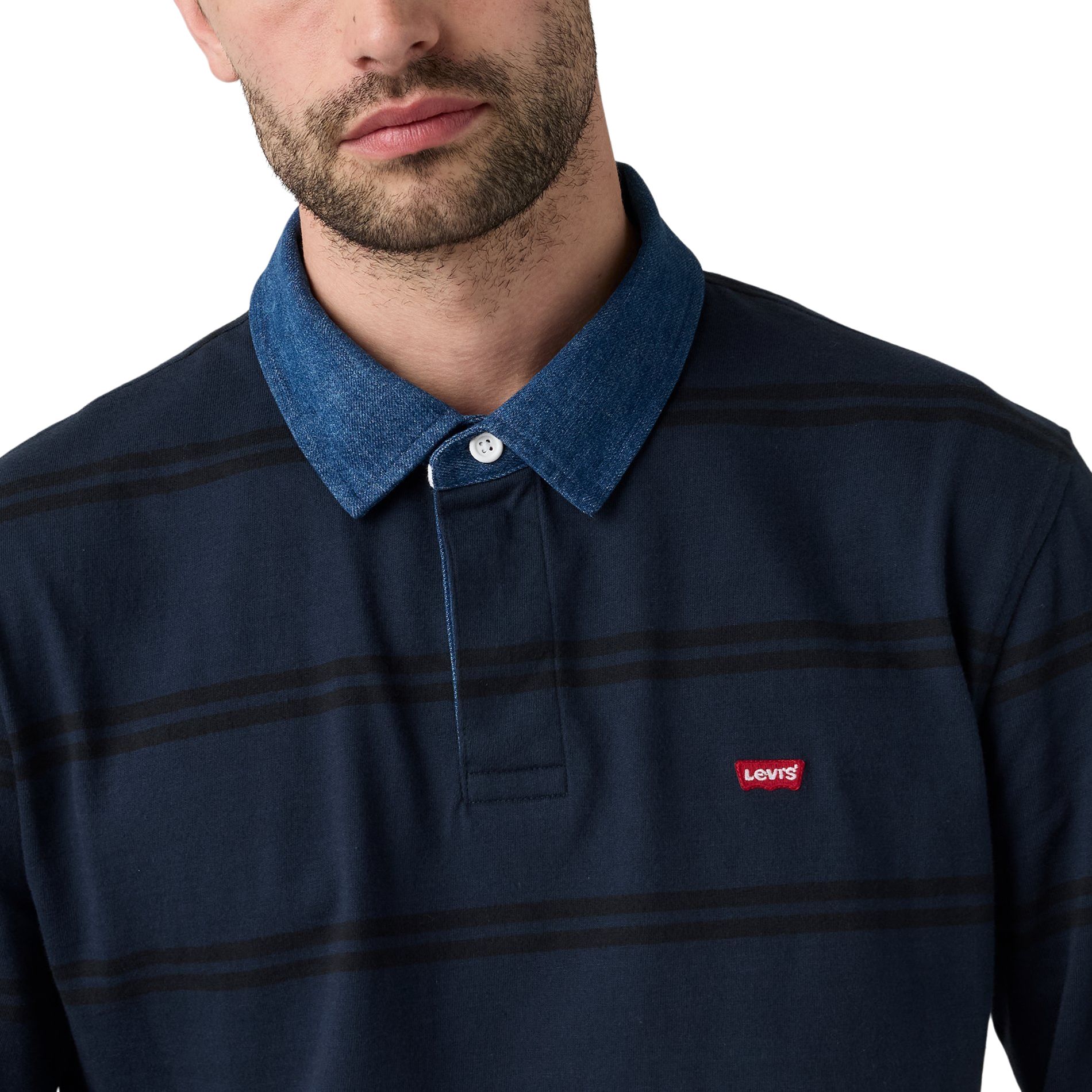 Polo de rugby classique à manches longues pour hommes, Levi's
