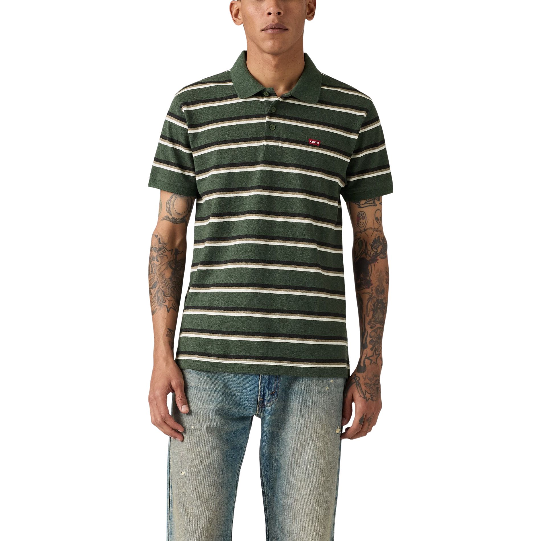 Polo rayé à manches courtes pour hommes, Levi's
