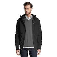 Veste à coquille souple isolée imperméable et coupe-vent Gate Racer avec Omni-SHIELD™ pour hommes Front_Flat