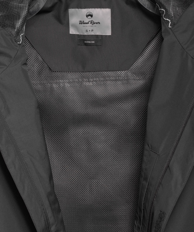 WindRiver Men's Downpour Waterproof HyperDri 3 Rain Jacket Marks