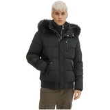 NOIZE Men's Nixon Fixed Hood Quilted Polyester Bomber Jacket - ONLINE ONLY Front_Flat