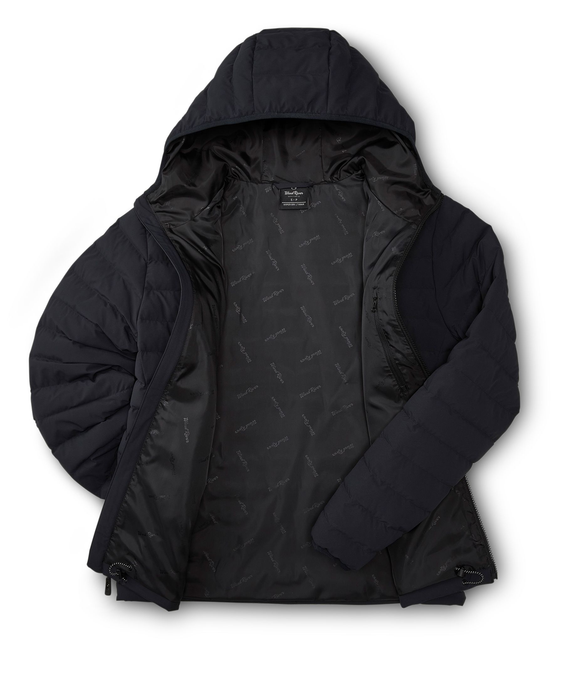 WindRiver Men's HYPER-DRI® HD1 Water Repellent-Breathable  T-MAX® Insulated Hooded Puffer Jacket