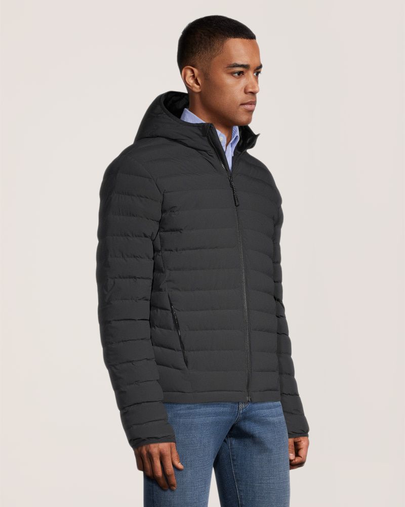 WindRiver Men's HYPER-DRI® HD1 Water Repellent-Breathable  T-MAX® Insulated Hooded Puffer Jacket