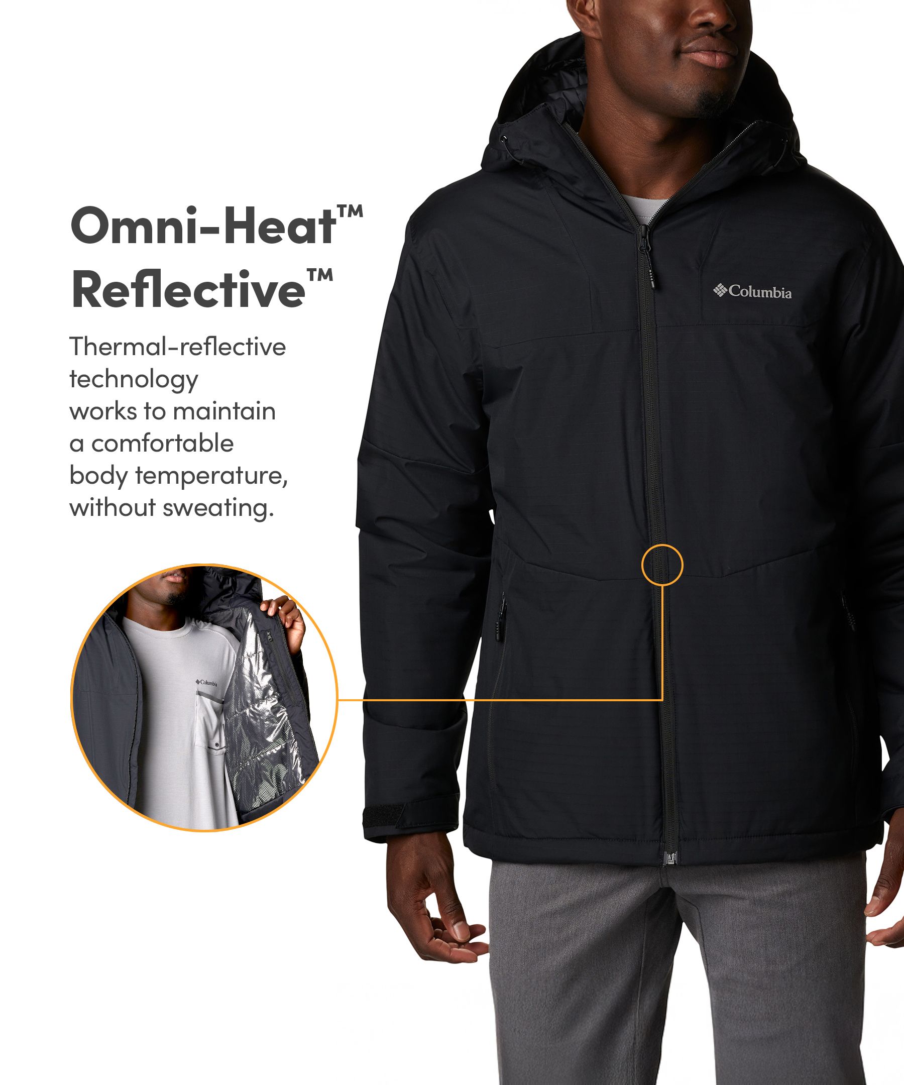 Columbia Men's Point Park Waterproof Omni-Heat Insulated Jacket