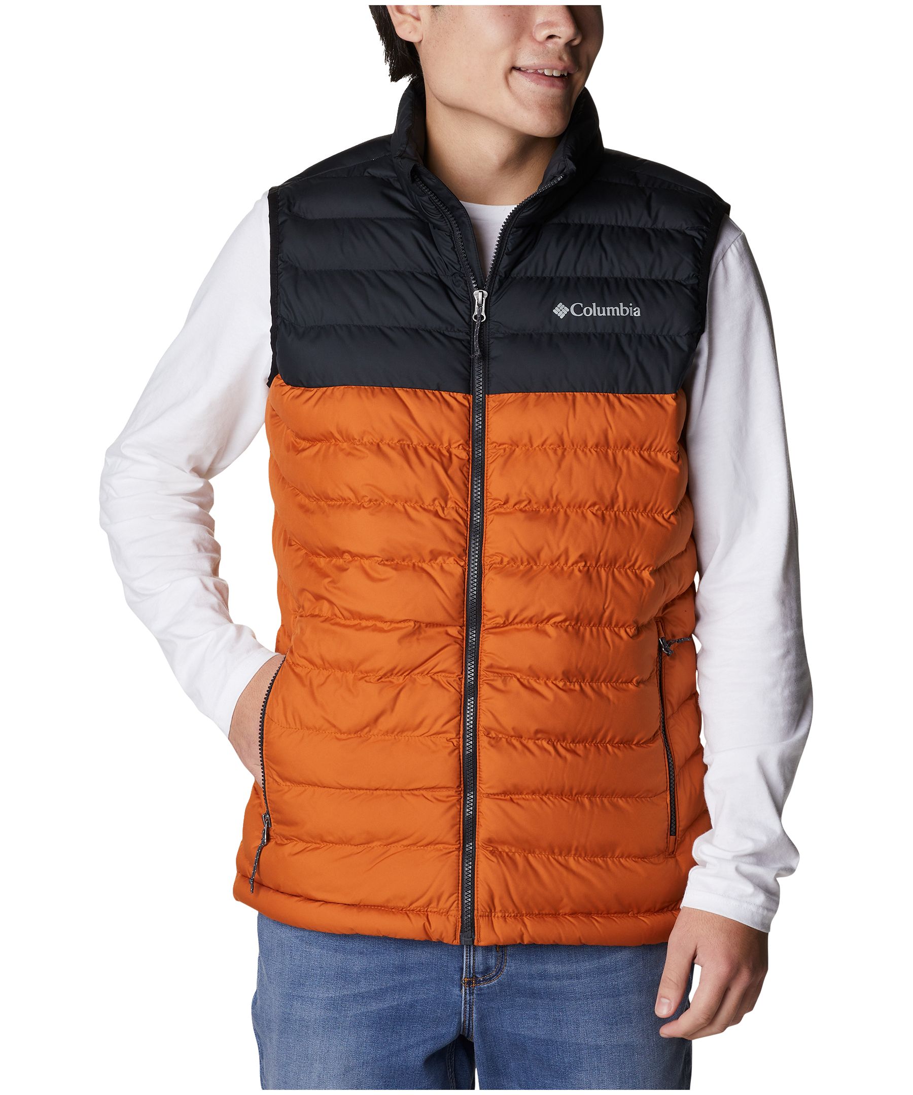 Columbia Men's Powder Lite Water Resistant Omni-Heat Insulated Vest Jacket