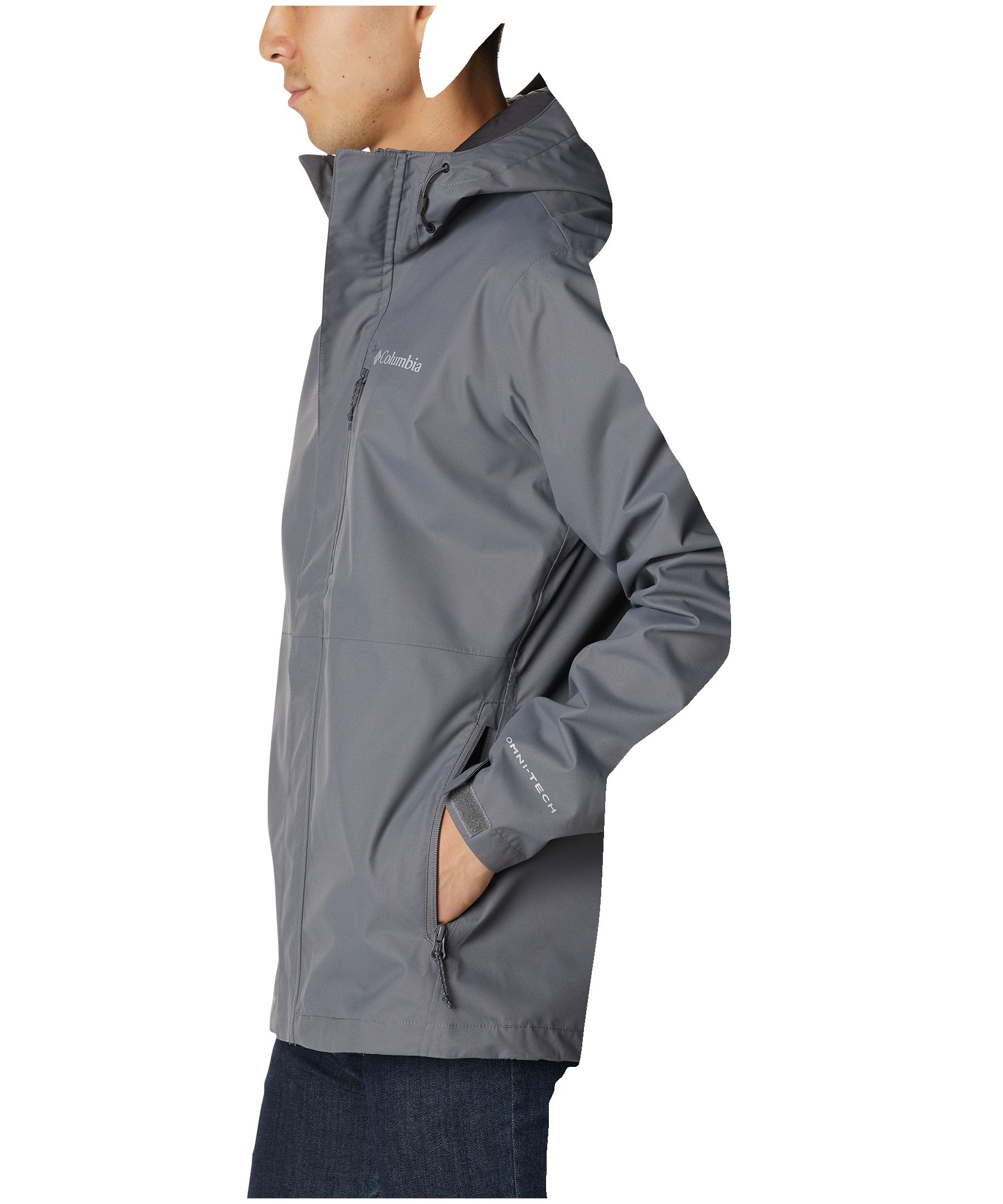 Longue veste imper-respirante à capuchon avec Omni-TECH™ Watertight II Columbia pour hommes