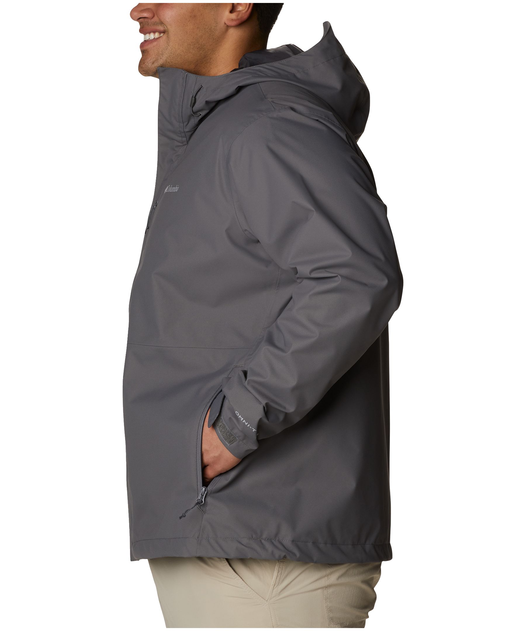Longue veste imper-respirante à capuchon avec Omni-TECH™ Watertight II Columbia pour hommes