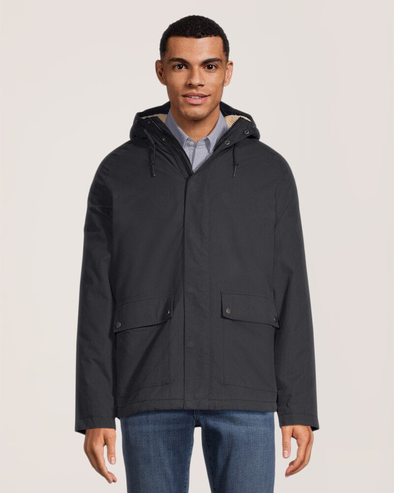 Denver Hayes Men's Mid Length Sherpa Lined Jacket