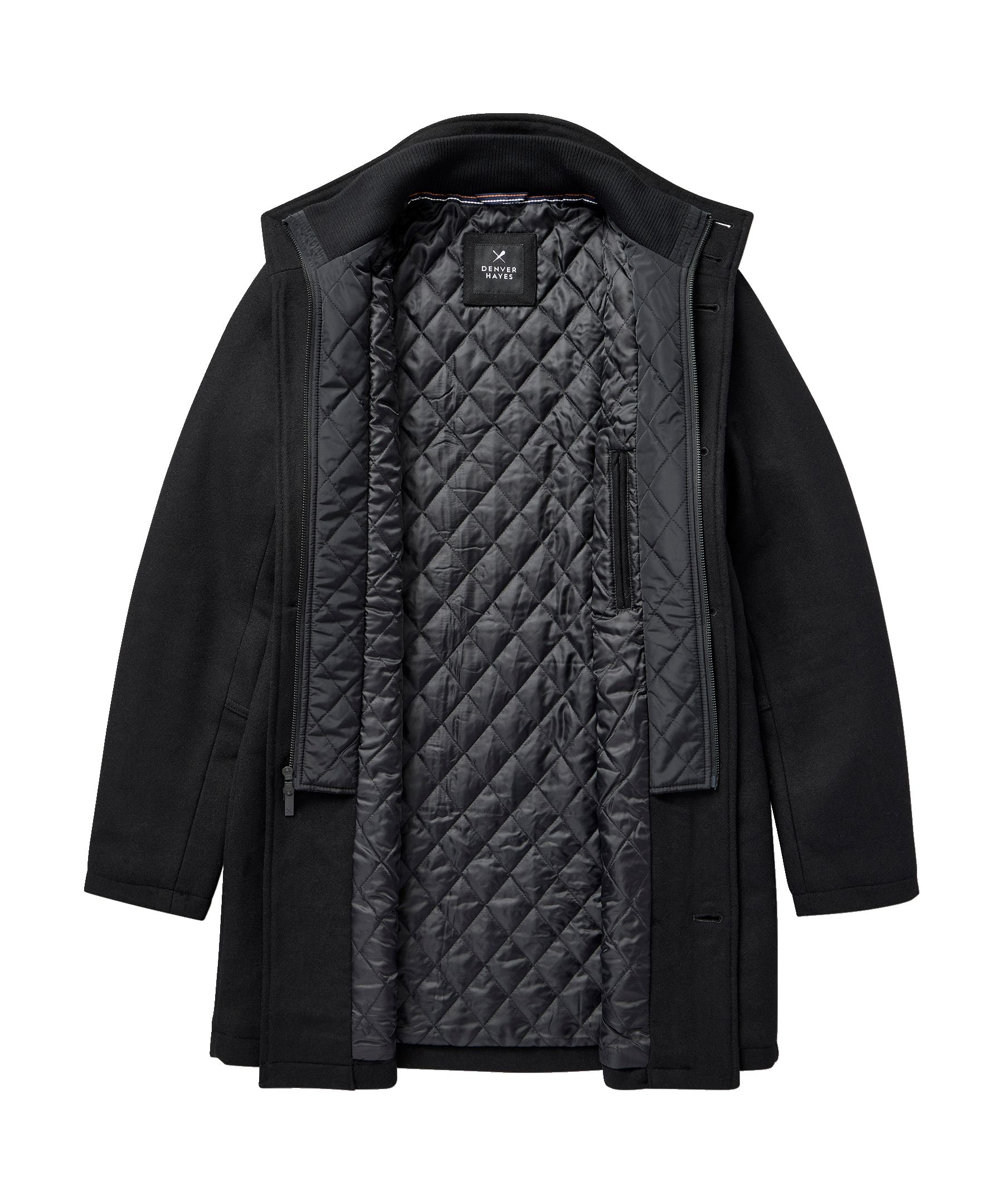 Denver Hayes Manteau en mélange de laine pour hommes