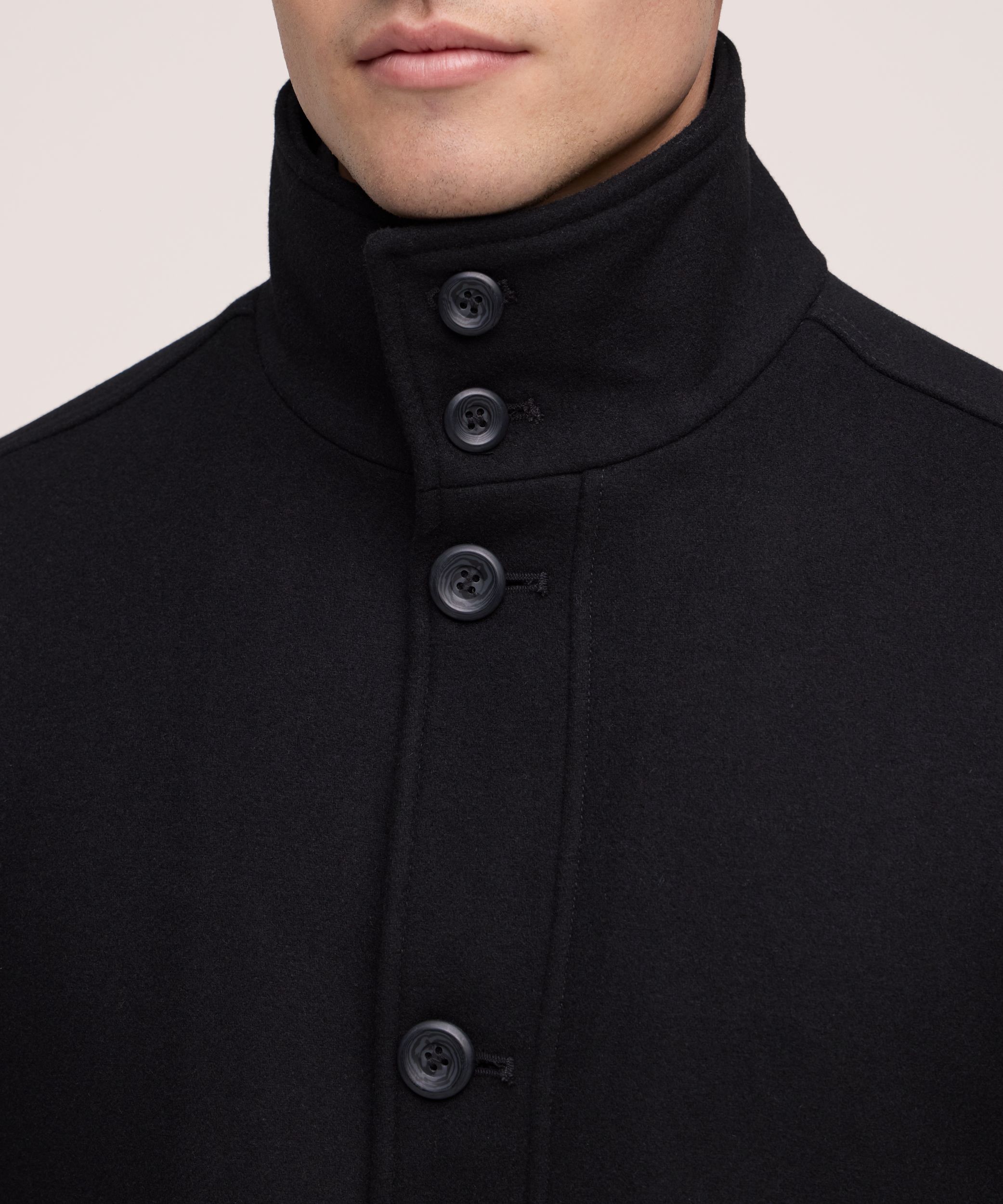 Denver Hayes Manteau en mélange de laine pour hommes