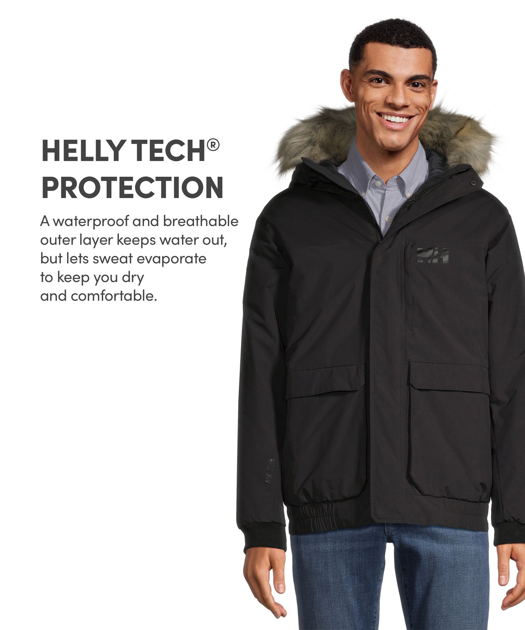Helly Hansen Men's Canmore HELLY TECH® Waterproof-Breathable Insulated Bomber Jacket