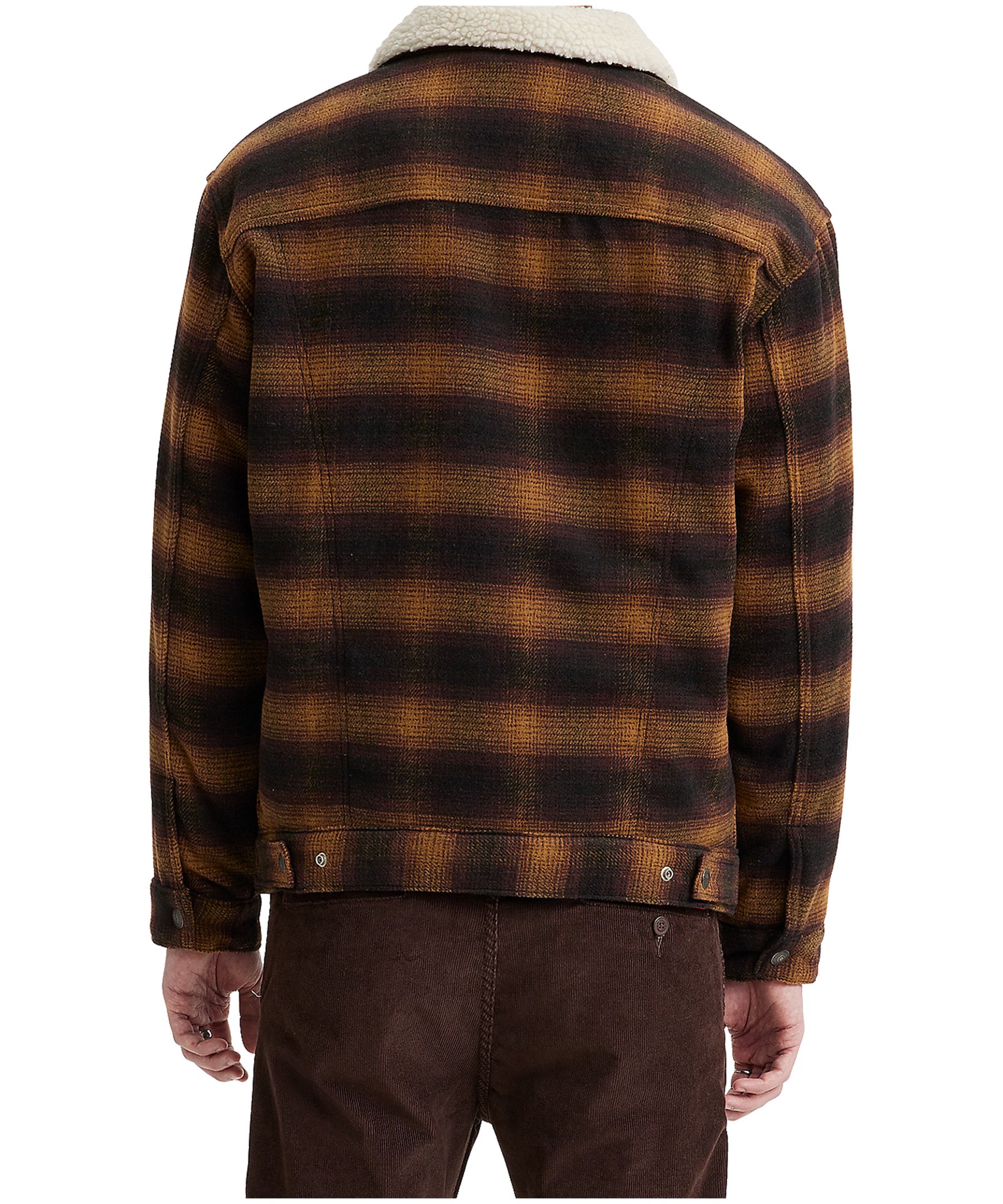 Levi's red plaid sherpa jacket online