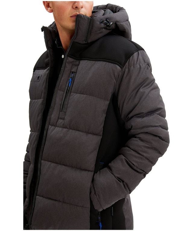 Point Zero Men's Carlyle Parka Puffer Jacket Marks