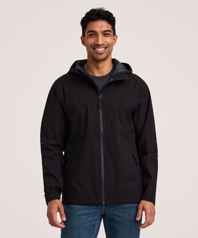 WindRiver Men's Downpour 2.5L Stretch HYPER-DRI® HD3 Waterproof-Breathable Rain Jacket