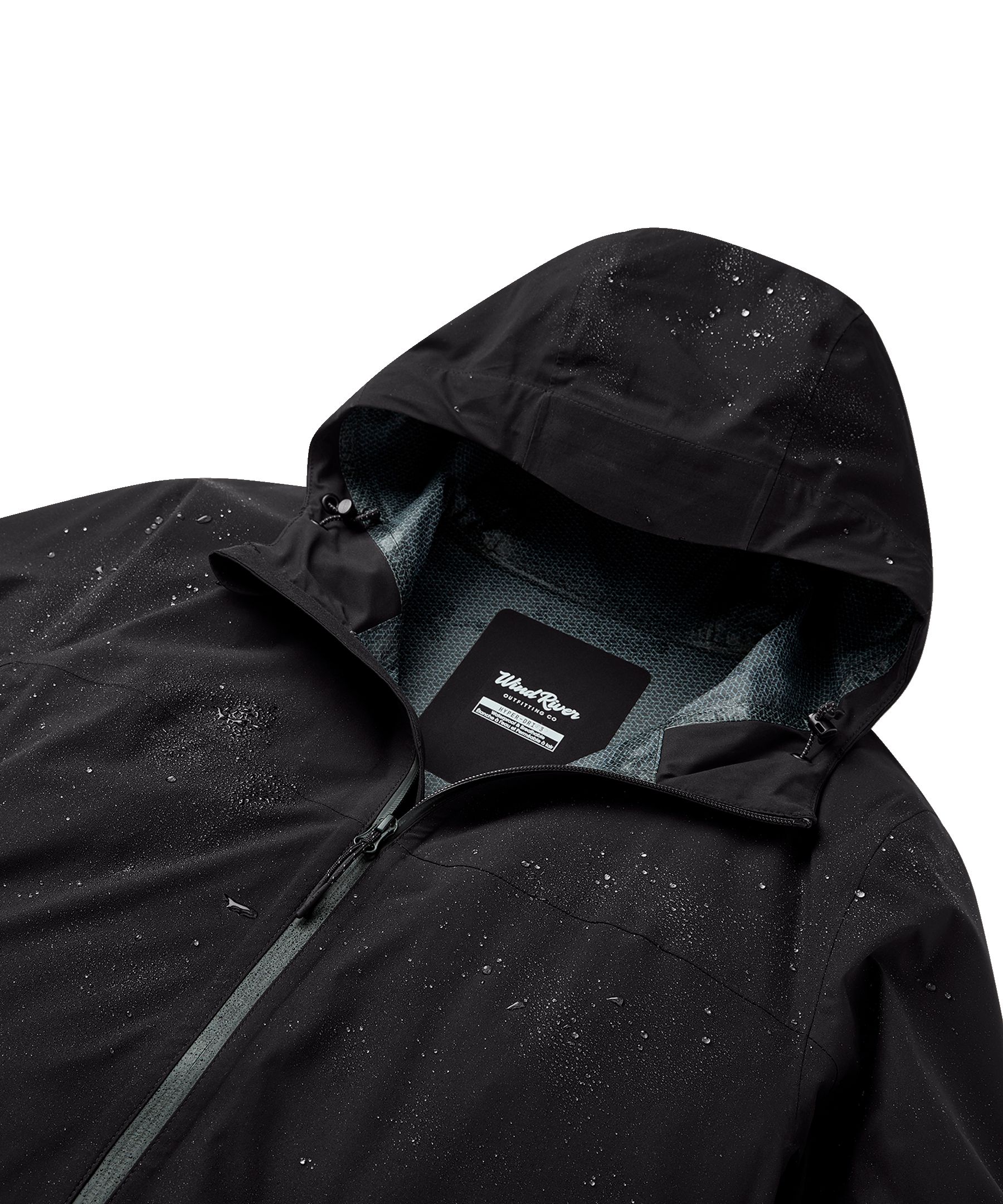 WindRiver Men's Downpour 2.5L Stretch HYPER-DRI® HD3 Waterproof-Breathable Rain Jacket