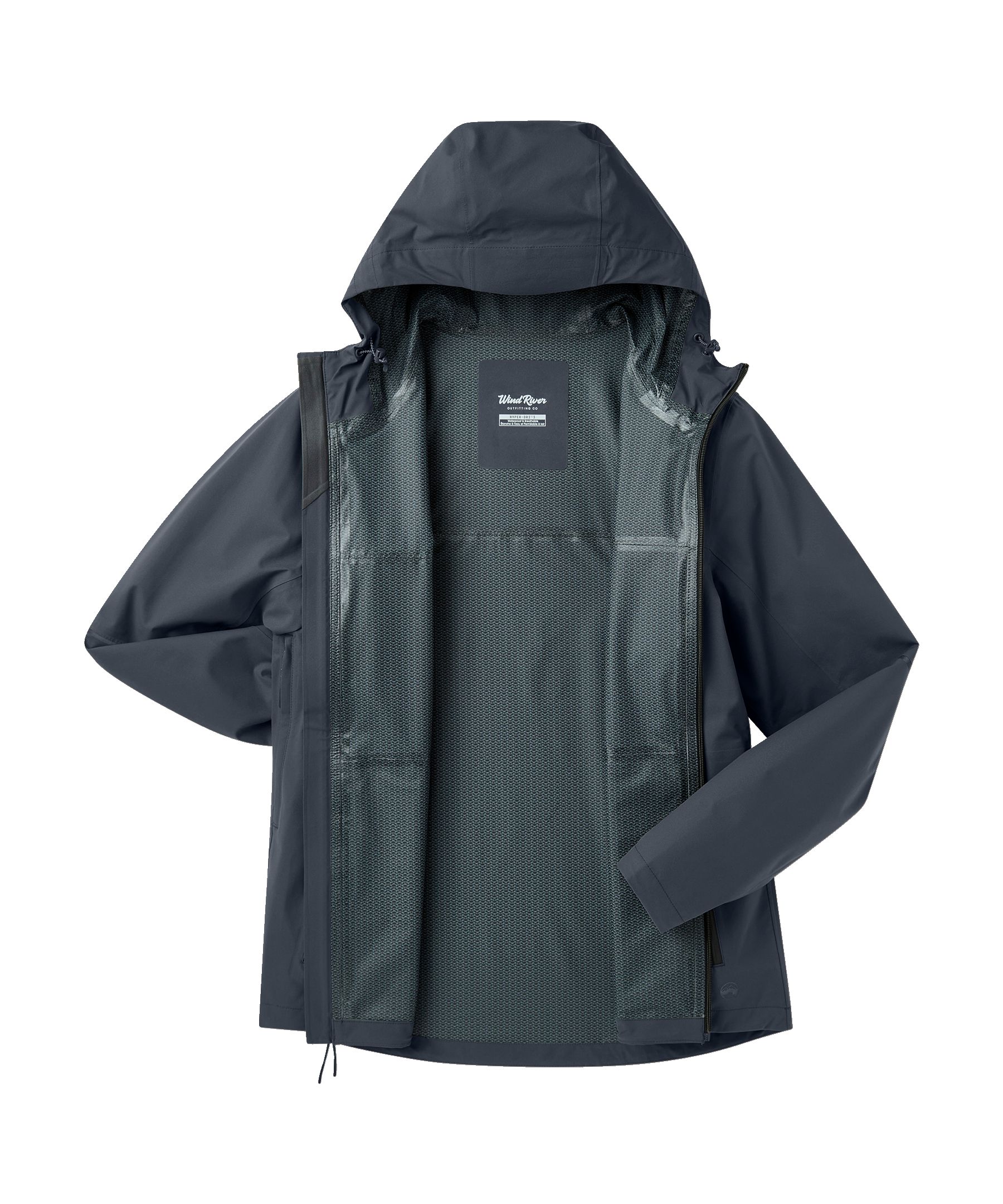 WindRiver Men's Downpour 2.5L Stretch HYPER-DRI® HD3 Waterproof-Breathable Rain Jacket
