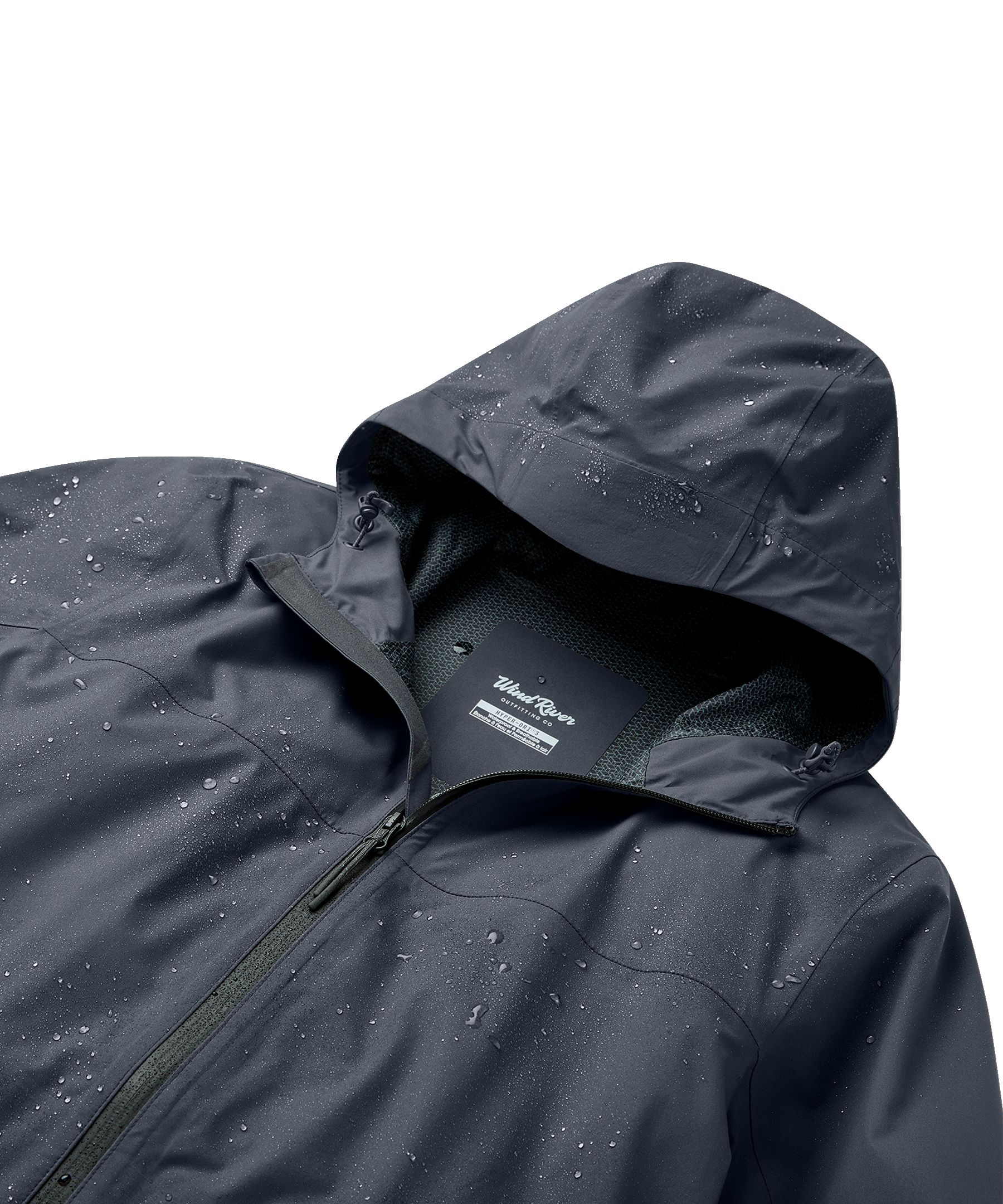 WindRiver Men's Downpour 2.5L Stretch HYPER-DRI® HD3 Waterproof-Breathable Rain Jacket