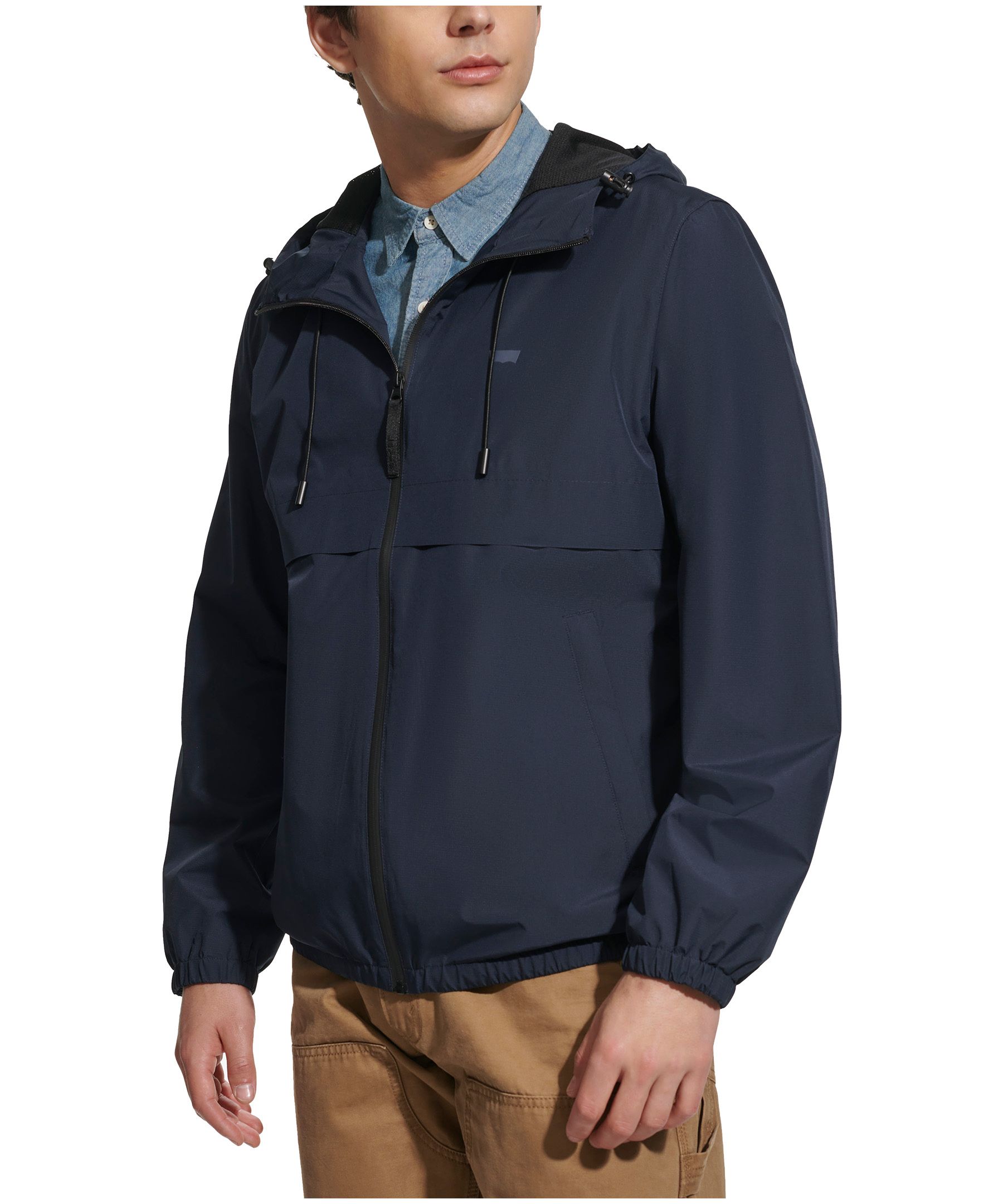Levi's Men's Lightweight Water Resistant Windbreaker Rain Jacket