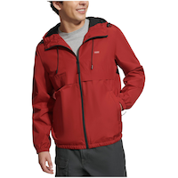 Levi's Men's Lightweight Water Resistant Windbreaker Rain Jacket Front_Flat