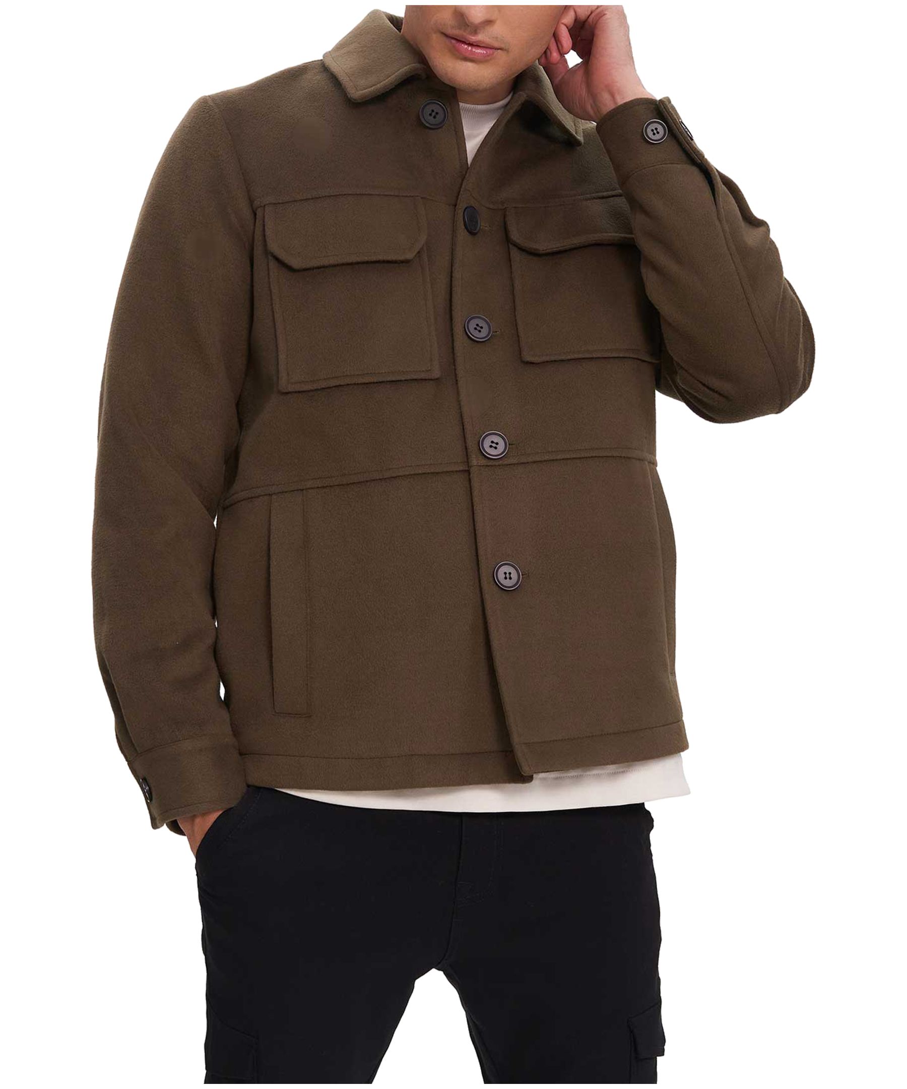 NOIZE Men's Amari Faux-Wool Jacket