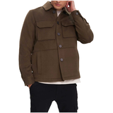 Veste en fausse laine pour hommes, Amari, NOIZE Front_Angled_Right