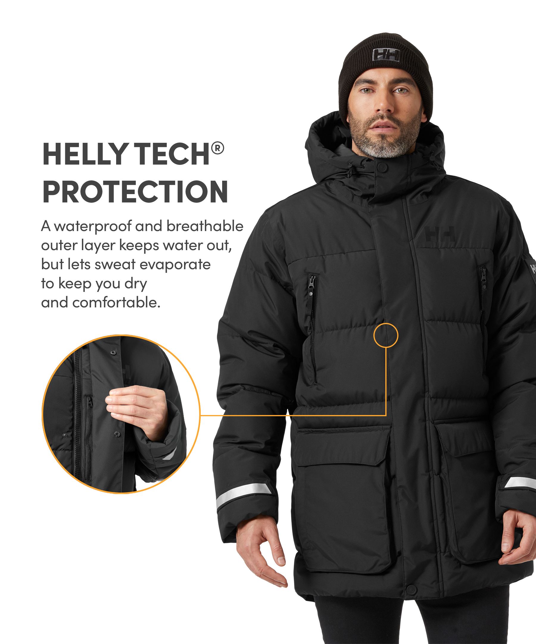 Helly Hansen Men's Reine Helly Tech® Waterproof Breathable Insulated Parka