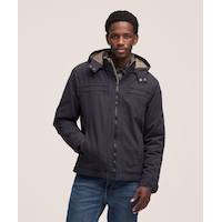 WindRiver Men's Cotton Fleece Lined Casual Jacket Front_Flat