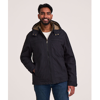 Veste décontractée en coton avec doublure en molleton pour hommes, WindRiver Front_Flat