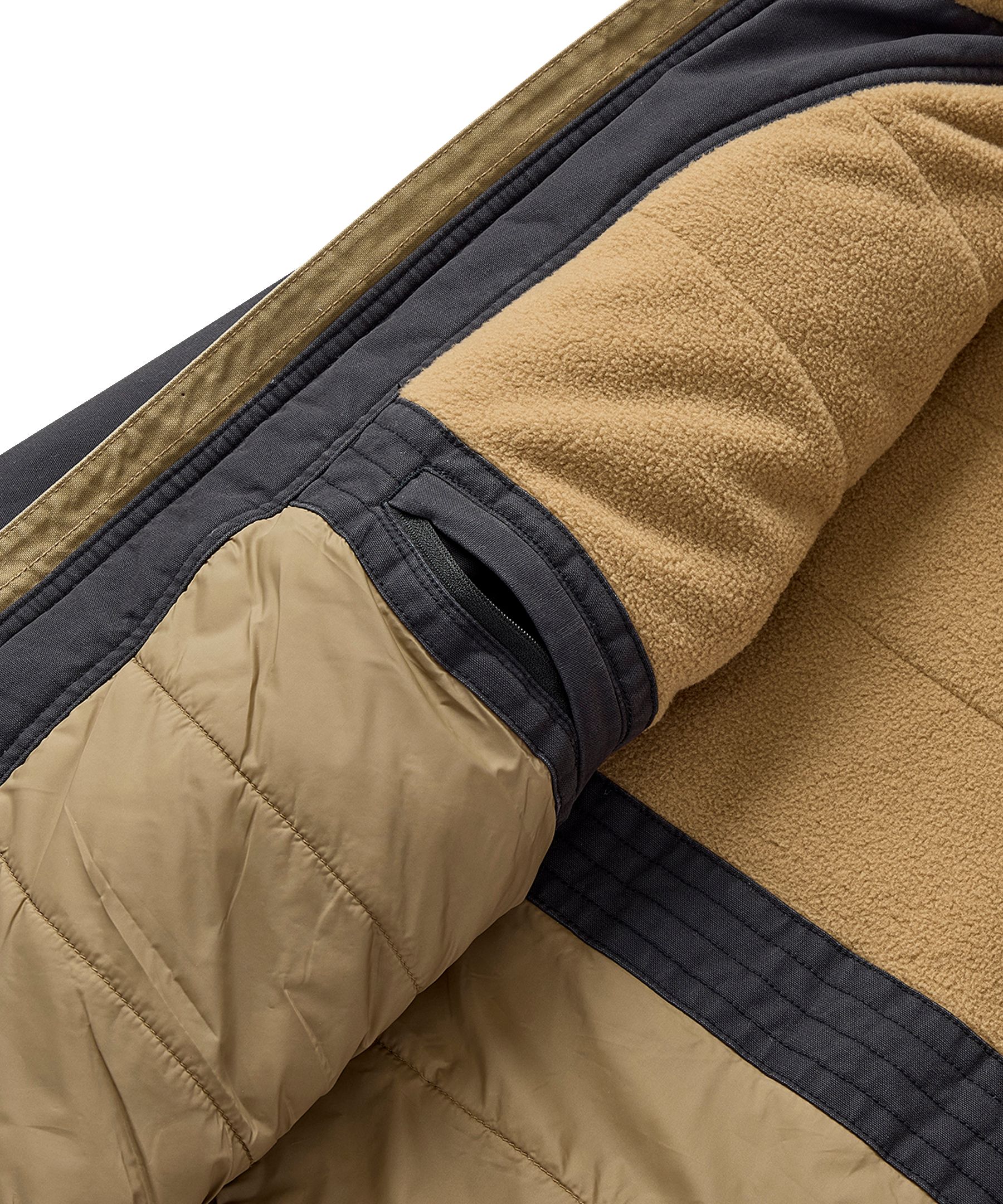 Veste décontractée en coton avec doublure en molleton pour hommes, WindRiver