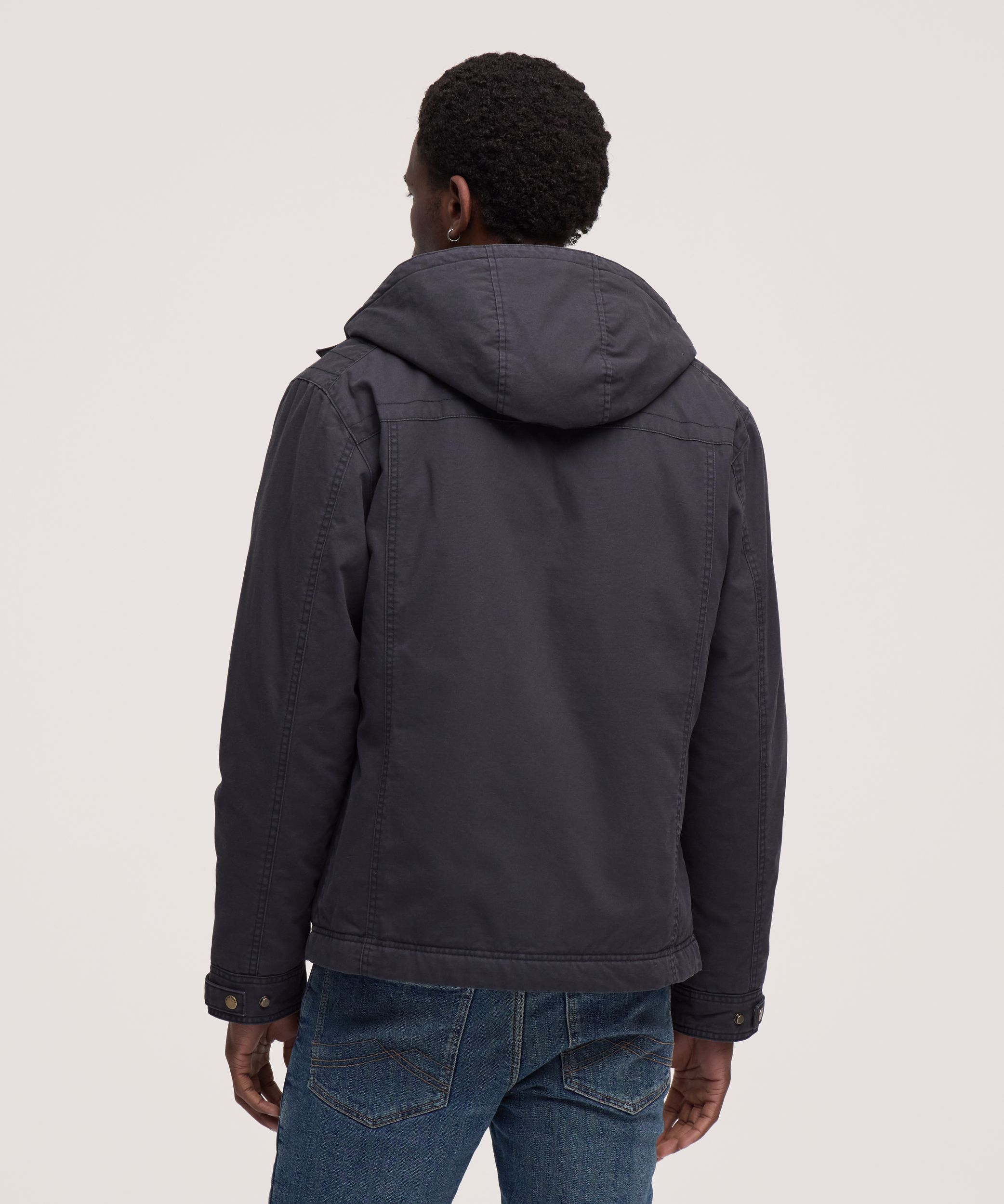 WindRiver Men's Cotton Fleece Lined Casual Jacket