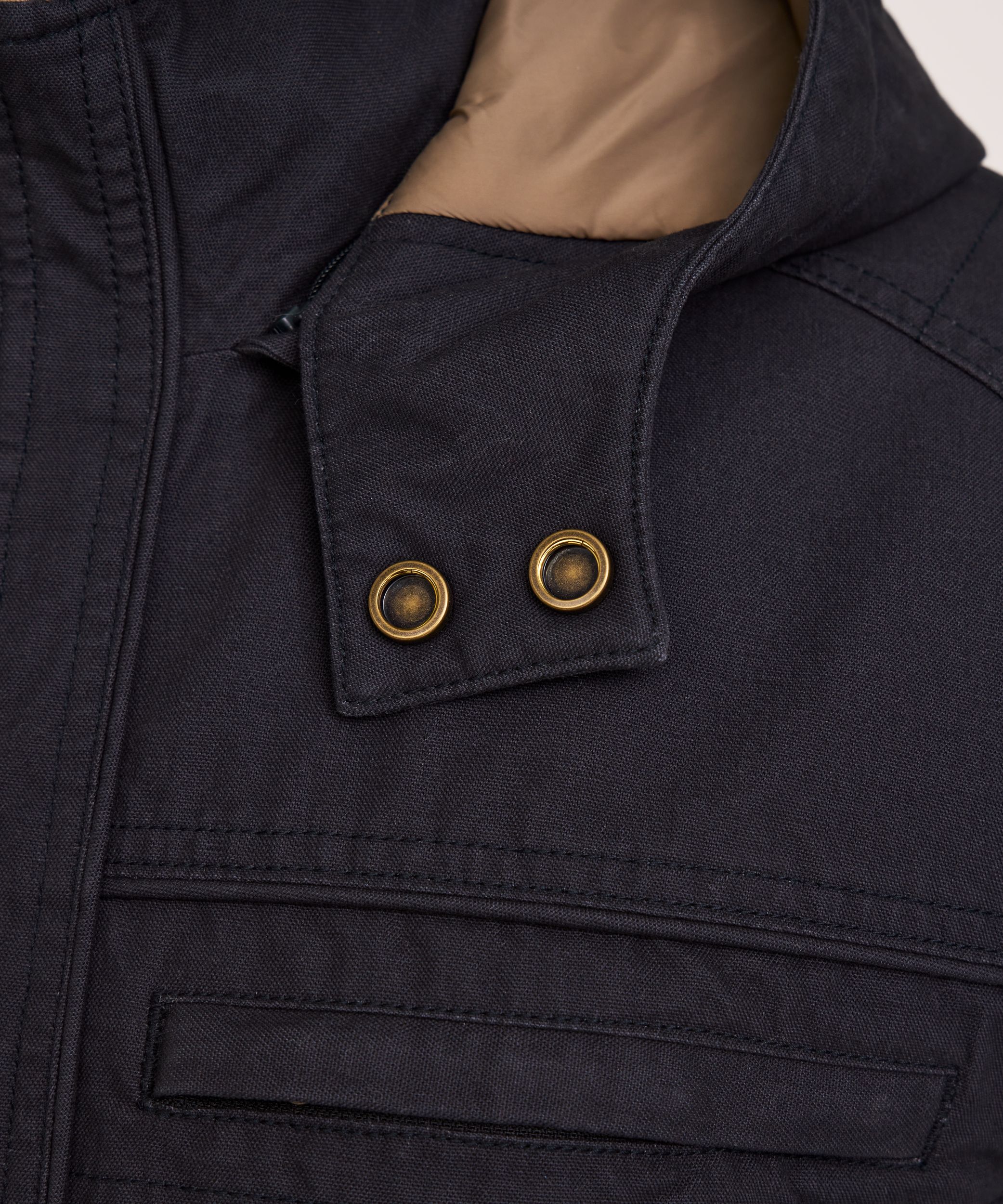 Veste décontractée en coton avec doublure en molleton pour hommes, WindRiver