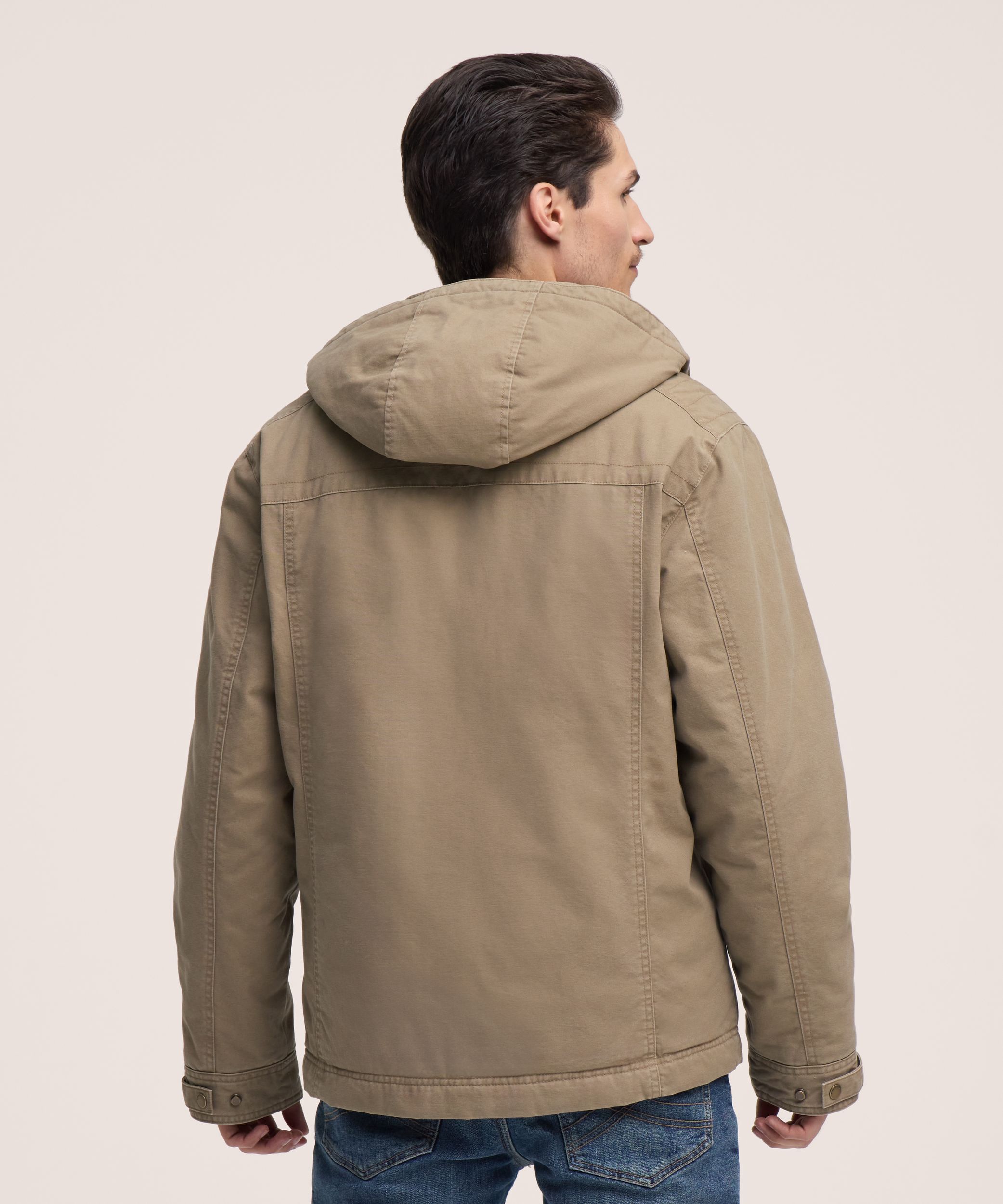 WindRiver Men's Cotton Fleece Lined Casual Jacket