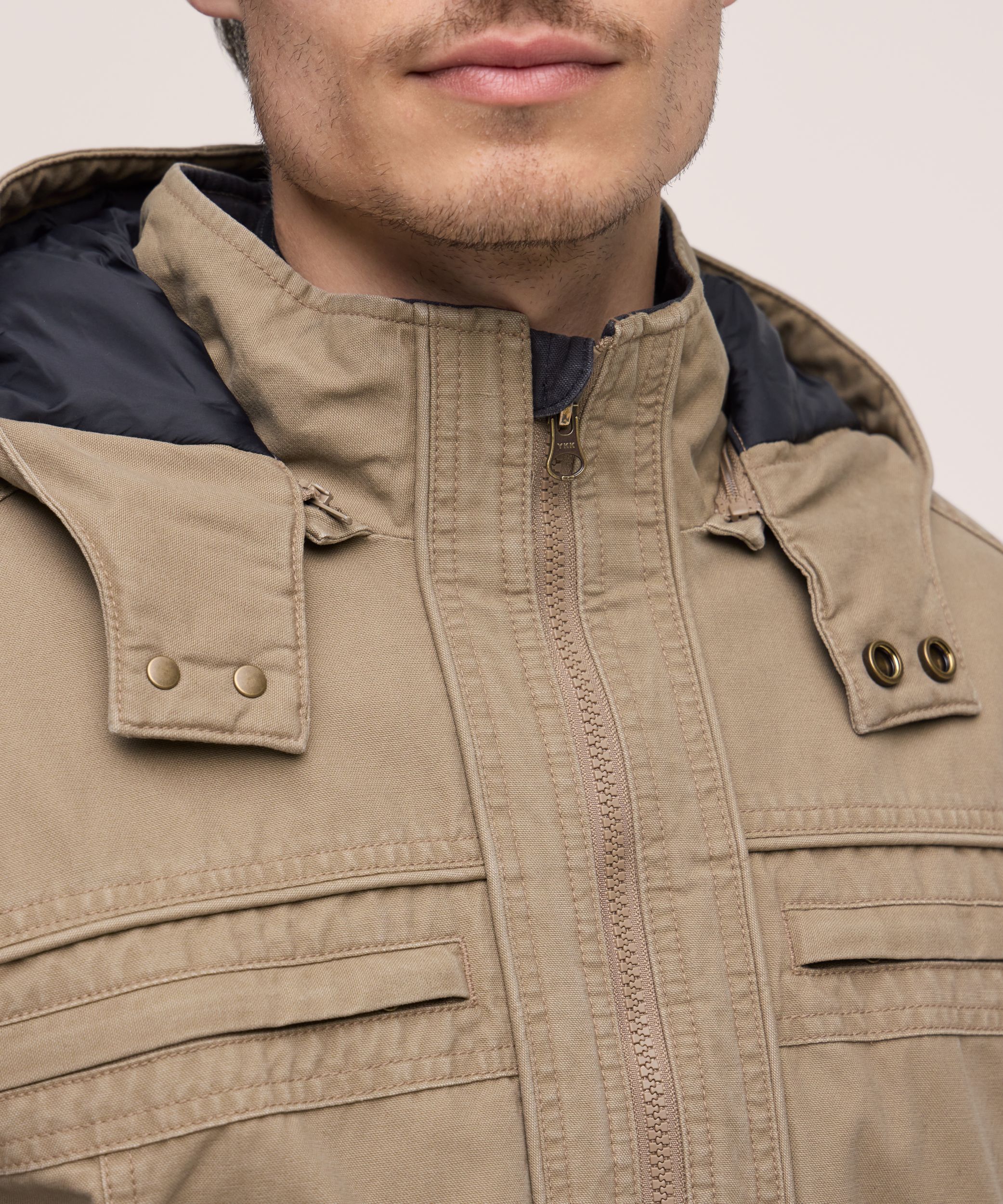 WindRiver Men's Cotton Fleece Lined Casual Jacket