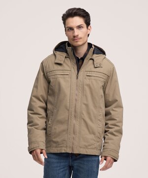 WindRiver Men's Cotton Fleece Lined Casual Jacket
