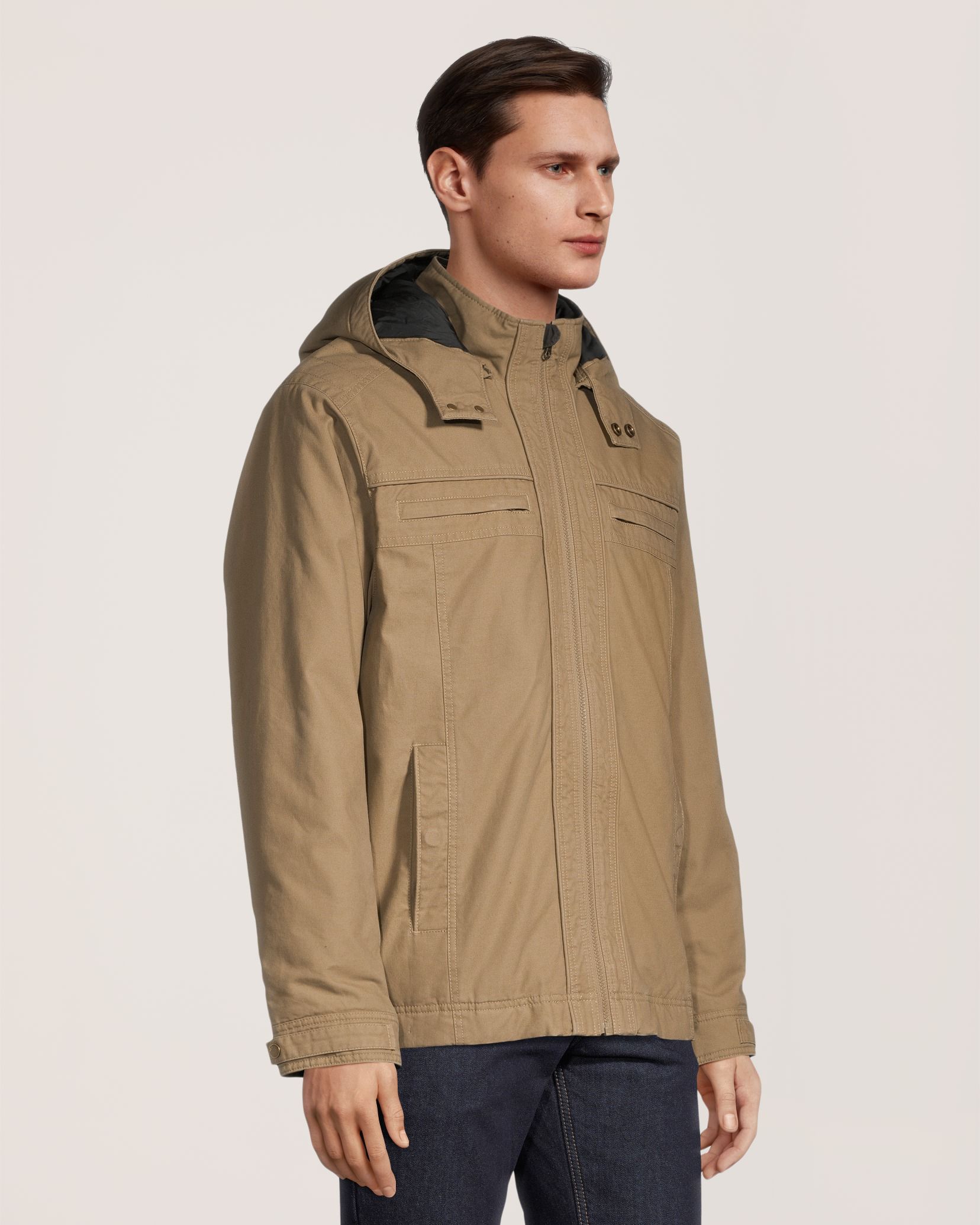 WindRiver Men's Cotton Fleece Lined Casual Jacket