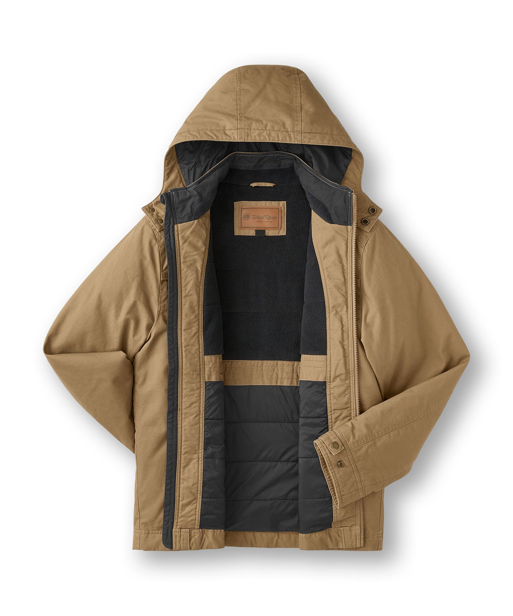 WindRiver Men's Cotton Fleece Lined Casual Jacket