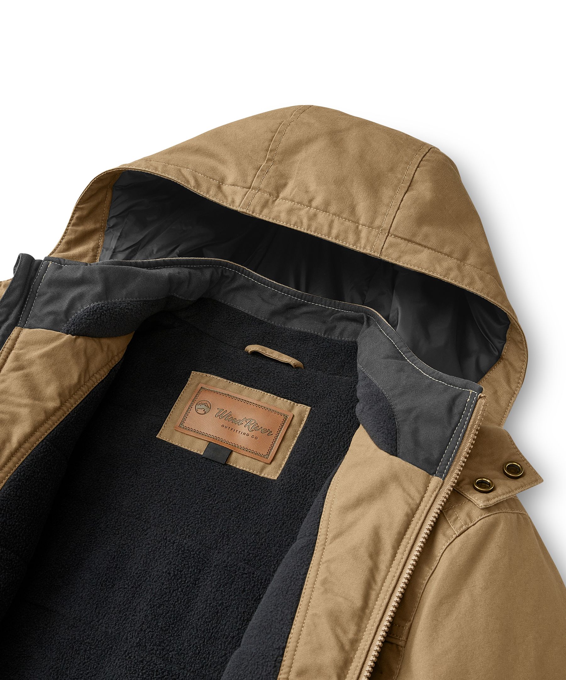 WindRiver Men's Cotton Fleece Lined Casual Jacket