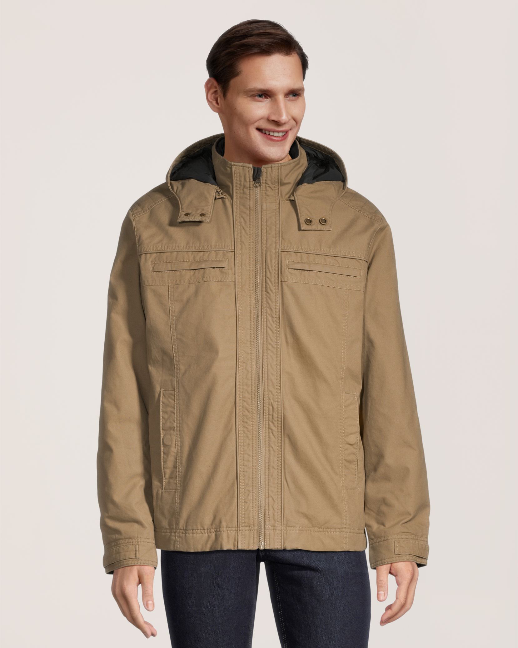 WindRiver Men's Cotton Fleece Lined Casual Jacket