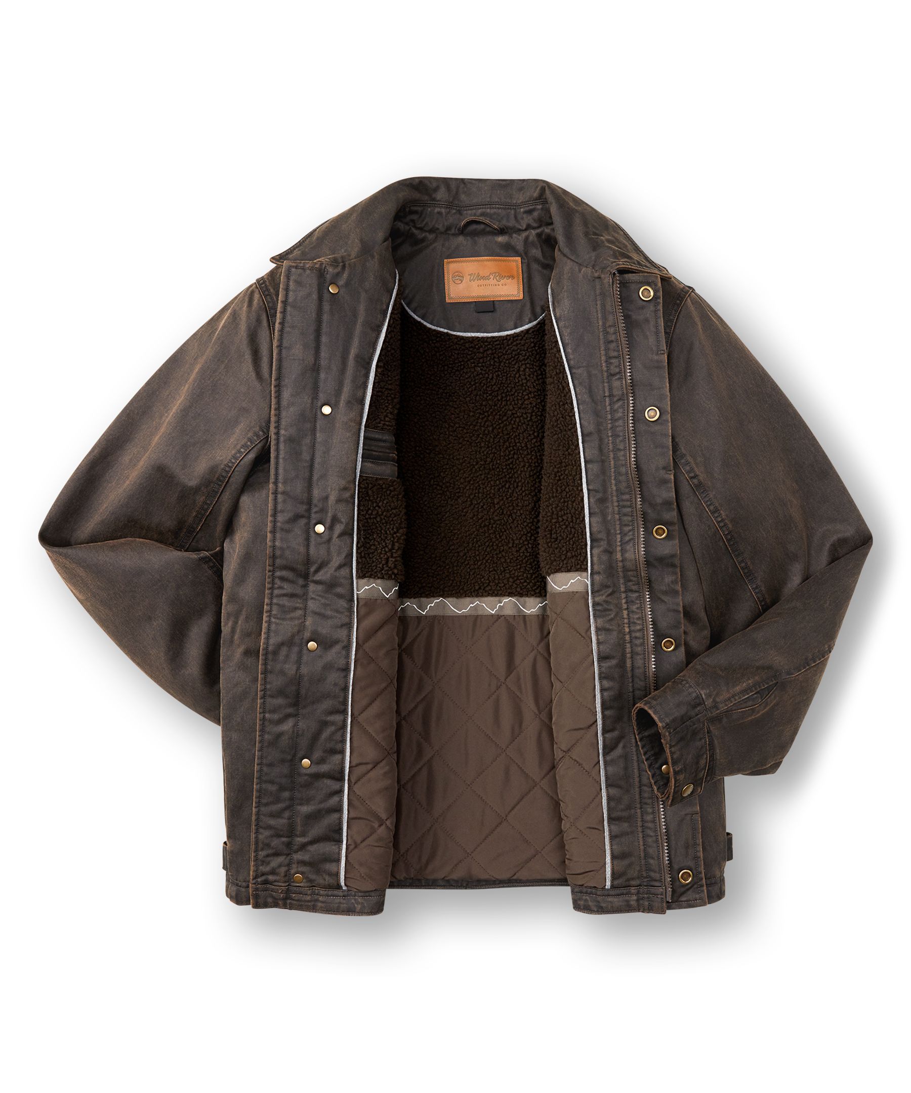 Wind River Mens Sherpa Lined Shacket Men's Smith's Workwear Plaid