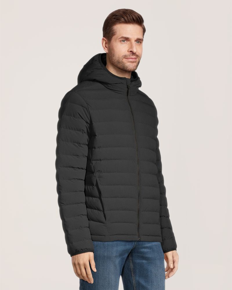 WindRiver Men's Hyper-Dri® HD1 Water Repellent-Breathable T-Max® Insulated Hooded Puffer Jacket