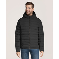 Veste bouffante hydrofuge et perméable à l’air avec capuche et isolant T-Max Hyper-Dri HD1 pour hommes, WindRiver Front_Flat