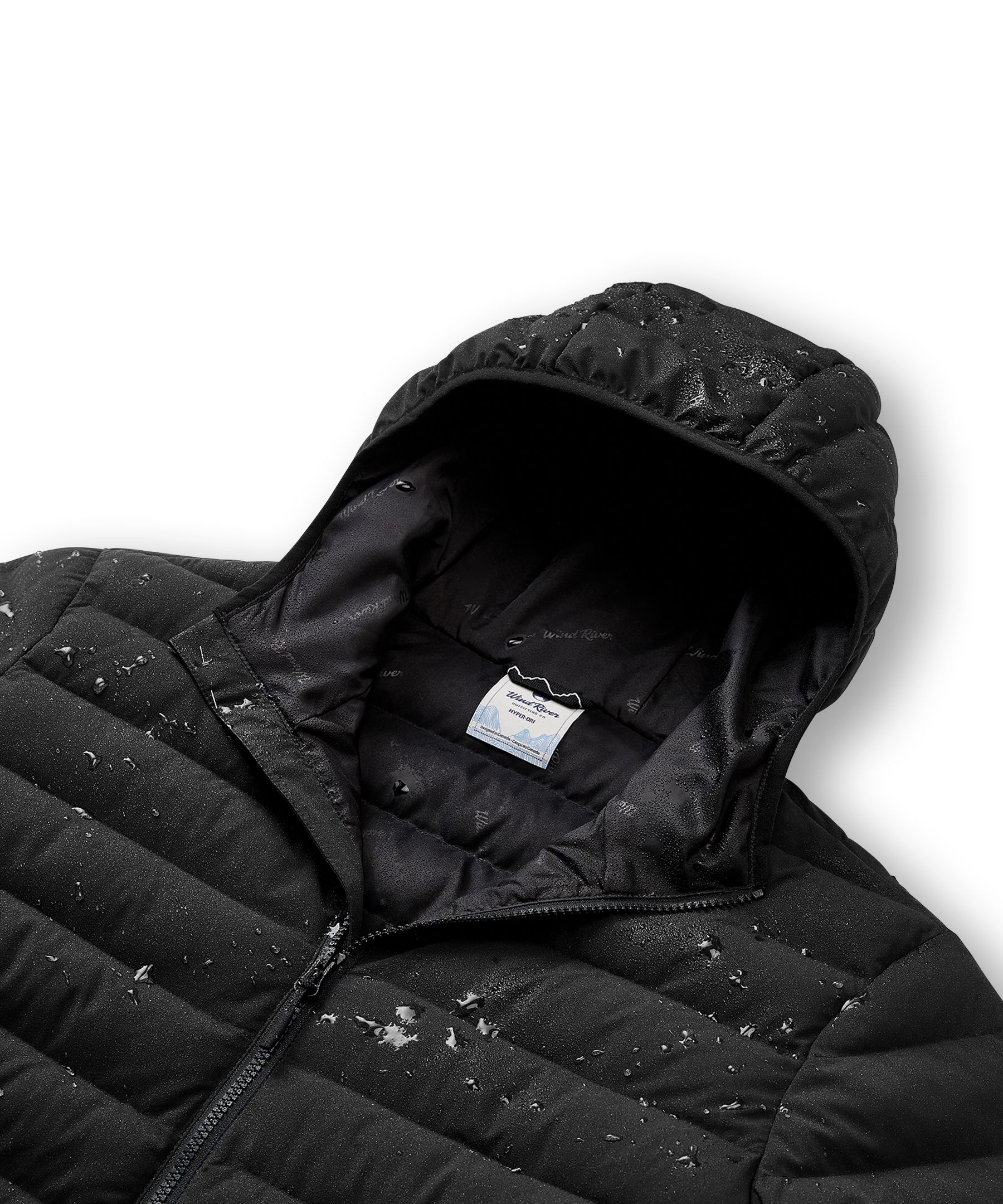 WindRiver Men's Hyper-Dri® HD1 Water Repellent-Breathable T-Max® Insulated Hooded Puffer Jacket